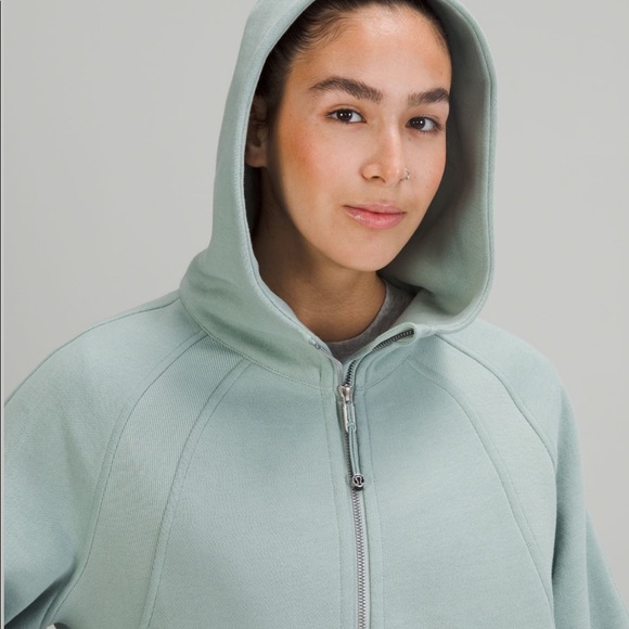 Lululemon Scuba Oversized Full-Zip * Silver Blue Size XS/S NWT - Picture 6 of 11
